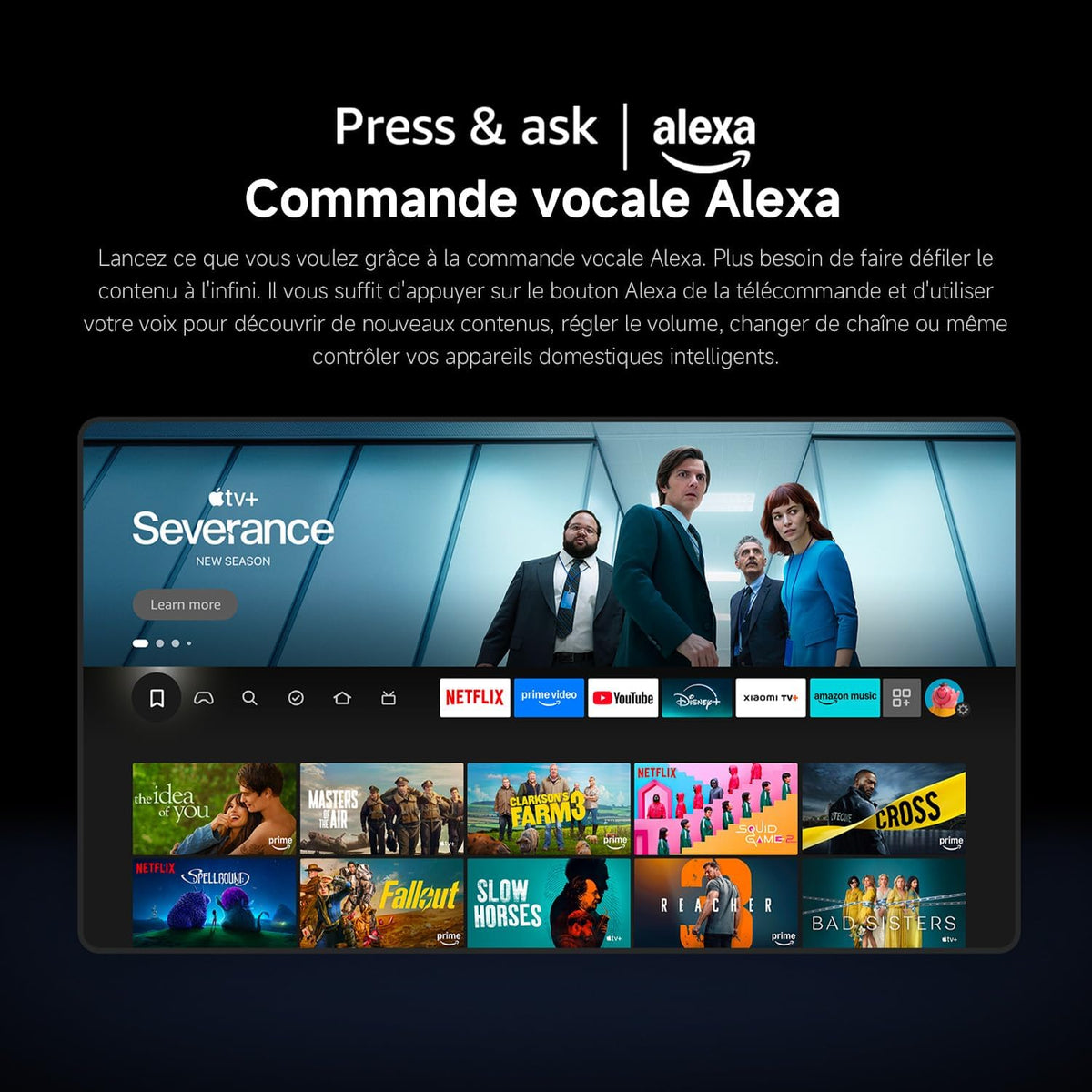 XIAOMI TV F 65 Pouces (165 cm) 2025, 4K UHD Smart TV