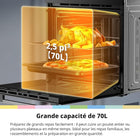 BK Four Noir Encastrable 70L Chaleur tournante