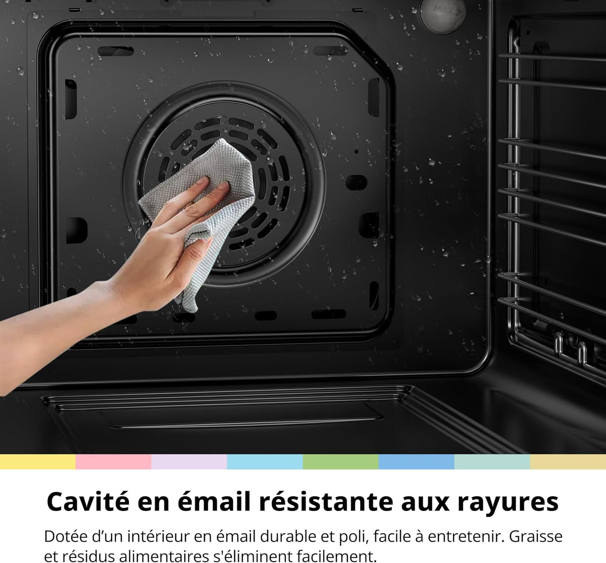 BK Four Noir Encastrable 70L Chaleur tournante