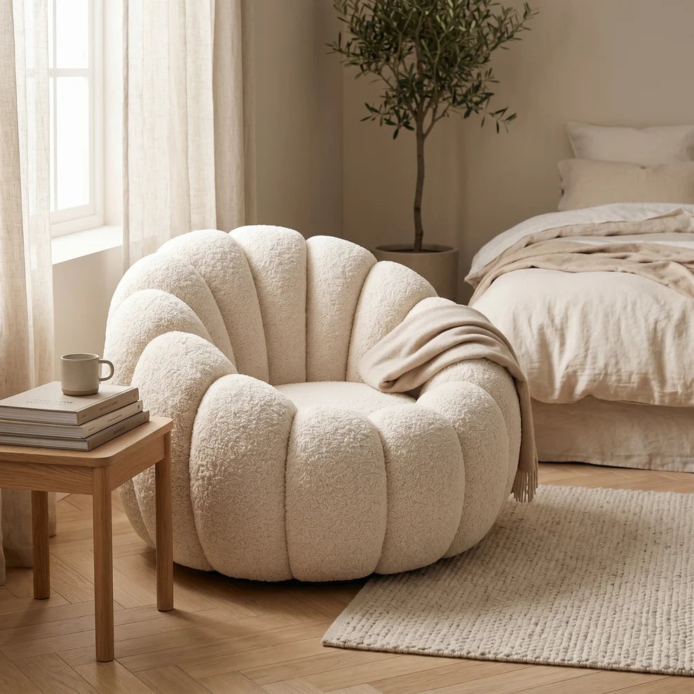 2 Fauteuil Nuage - Bouclette Moelleuse &amp; Design Arrondi