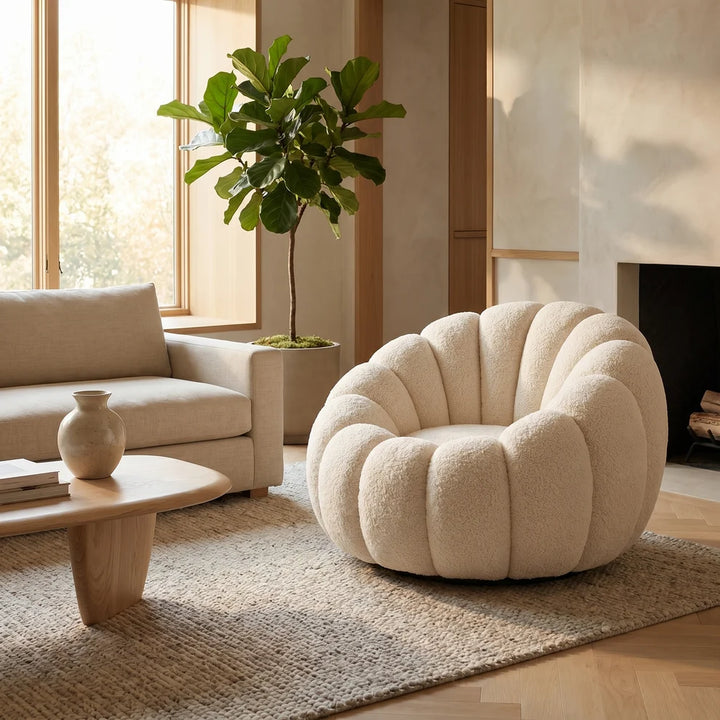 2 Fauteuil Nuage - Bouclette Moelleuse &amp; Design Arrondi